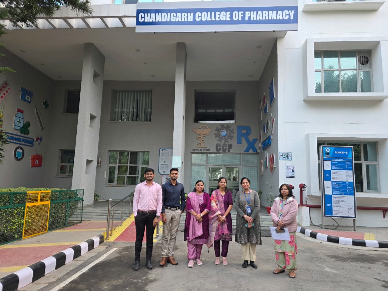Faculty Exchange Visit – Chandigarh College of Pharmacy, Landran (Punjab) Faculty members from Smt. Shardchandrika Suresh Patil College of Pharmacy, Chopda - Dr. Rupali Milind Patil, Mrs. Nalini More,
